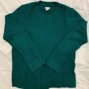 Green Crewneck J.Crew Sweater